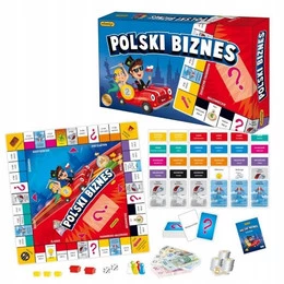 Polski Biznes Gra Planszowa Klasyczna Dla Dzieci Rodzinna 8+ Kukuryku 07158