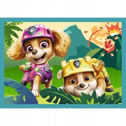Trefl Puzzle 4w1 Psi Patrol, Historie z wyspy dinozaurów