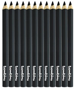 Kredki Trójkątne Grube op. 12 szt. Czarne Bambino