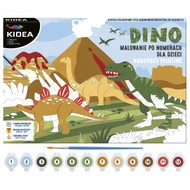 Malowanie Po Numerach DINOZAURY Dla Dzieci Kidea