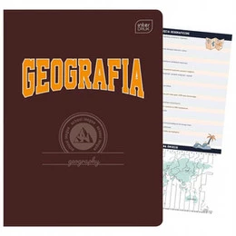 Zeszyt tematyczny GEOGRAFIA A5 w kratkę 60 kartek INTERDRUK ze ściągą