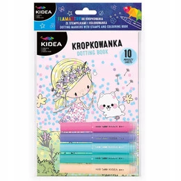 Kolorowanka 10 ark. Flamastry Do Malowania Kropkami Ze Stempelkami Wróżki