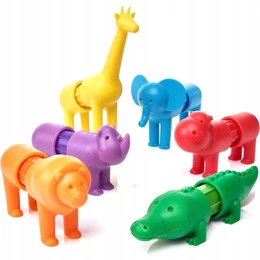 Klocki magnetyczne SmartMax My First Safari Animals IUVI Games 18 szt.