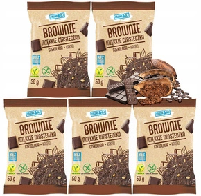 FRANK&OLI Ciasteczko Miękkie Brownie CZEKOLADA KAKAO Bez Cukru 50g x5