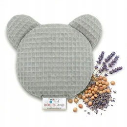 BOCIOLAND Termofor z PESTEK WIŚNI Medyczny Antyalergiczny Na Ból SZARY 180g