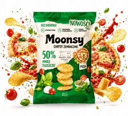 Chipsy ziemniaczane pizza 60g Eurowafel Moonsy