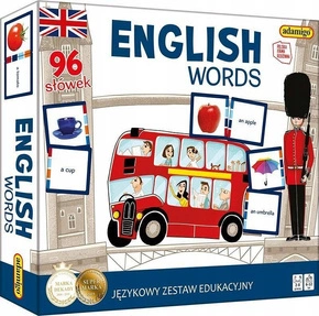 Gra Edukacyjna English Words Językowy Zestaw Edukacyjny 96 Słów 6+ Adamigo