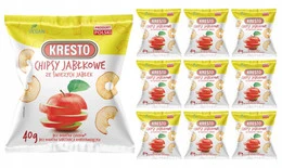 KRESTO Chipsy Jabłkowe Zestaw 10x40g