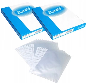 2x Koszulki Krystaliczne Bantex A4 45 µm 100 szt. Transparentne