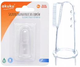 Szczoteczka na palec do masażu zębów Akuku