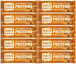 10x Naturalny Baton Proteinowy ORZECHOWY z Nutą KARMELU Dobra Kaloria