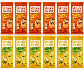 12x DOBRA KALORIA Zdrowy Baton MANGO i BANAN Orzechy Nerkowca Bez Cukru