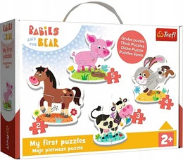 Puzzle Na farmie – Trefl Baby