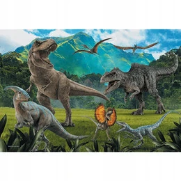 PUZZLE 100 UKŁADANKA JURASSIC WORLD DINOZAURY PARK JURAJSKI 5+ TREFL