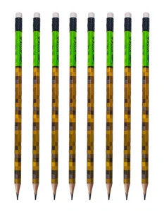 8x Ołówek Szkolny Trójkątny Z Gumką MINECRAFT HB Kidea