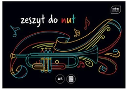 Zeszyt do nut A5 pięciolinia 16 kartek INTERDRUK