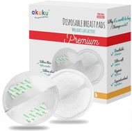 Wkładki Laktacyjne Ultra Cienkie Chłonne 30szt. Akuku A0354