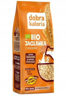 DOBRA KALORIA Ekologiczne Bio Płatki Jaglane z Miodem + Żelazo Magnez 120g