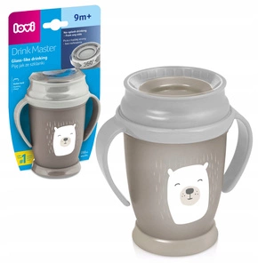 LOVI Kubek NIEKAPEK Z Uchwytami 360 Uczy Picia 250 ml 9M+ MIŚ 1/599new