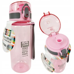 Bidon 500 ml + Śniadaniówka 1200 ml ST.RIGHT Pink‑Grey