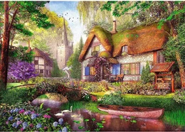 Puzzle 1000 Tea Time Chatka w lesie - Trefl