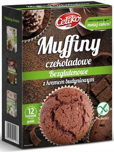 Celiko muffiny czekoladowe z kremem mieszanka babeczki bez glutenu 310 g