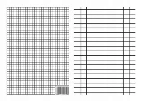 Liniuszek A5 Dwustronny KRATKA LINIA Pomoc Szkolna Interdruk 09306