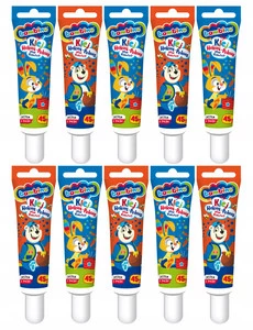 10x Klej Biały Hokus Pokus w Tubie 45g Bambino