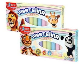 PLASTELINA PASTELOVE 12 KOLORÓW INSPIRIA