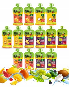 Bob Snail MUS OWOCOWY Bez Cukru PRZECIER Smoothie MIX SMAKÓW 120g x14