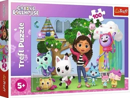 Puzzle 100 koci domek Gabi Trefl