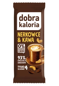 DOBRA KALORIA Zdrowy Baton Orzech Nerkowca i Kawa Błonnik Daktyle Bez Cukru