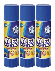 3x Astra Klej w sztyfcie 21g
