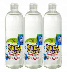 3x Astra Klej w płynie transparentny 500 ml