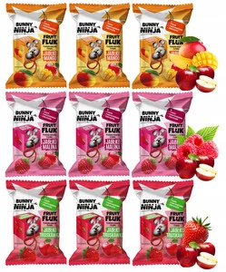 BUNNY NINJA Przekąska Owocowa MIX SMAKÓW Fruit Fluk 15g x9