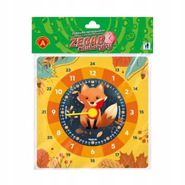 Zegar Zabawka Edukacyjna Tekturowa LISEK Lis 5+ Alexander 2794