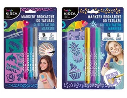 Markery do tatuażu z szablonami KIDEA