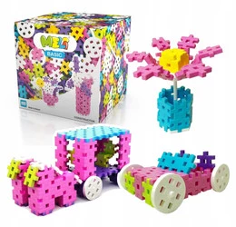 Meli Basic Constructor Pink - klocki konstrukcyjne 400 elementów