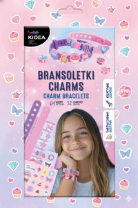 Zestaw bransoletek – 2 szt., 32 charmsy, 64 naklejki
