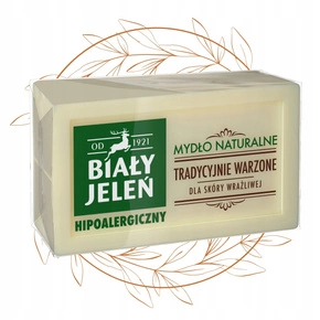 BIAŁY JELEŃ Hipoalergiczne Mydło Naturalne Do Skóry Wrażliwej w Kostce 150g