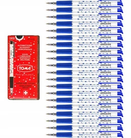 Długopis Biurowy Automatyczny Niebieski Superfine W Gwiazdki 0,5mm TOMA x20