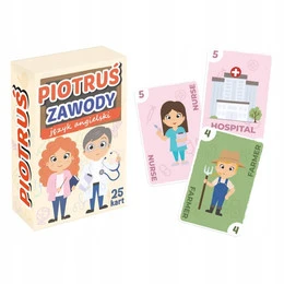 Piotruś Zawody angielski gra karciana MINI 4+