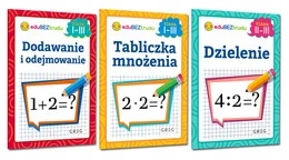 ZESTAW 3 Książeczek - DODAWANIE ODEJMOWANIE MNOŻENIE DZIELENIE Greg kl 1-3