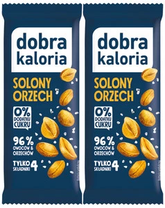 2x Smaczny i Zdrowy Baton SOLONY ORZECH Bez Cukru Błonnik Dobra Kaloria