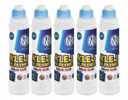 Klej Szkolny W Płynie Biurowy Mocny Przezroczysty 50ml 3+ Astra x5