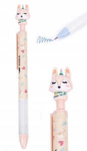 Długopis Automatyczny ZWIERZĄTKA Ścieralny z Figurką Kidea