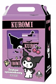 Kuromi ZESTAW UPOMINKOWY PLASTYCZNY WYPRAWKA KREDKI FARBY PLASTELINA