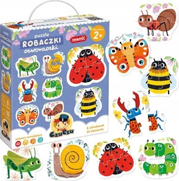 Puzzle Progresywne Robaczki Czworaczki UKŁADANKA DLA DZIECI 2+