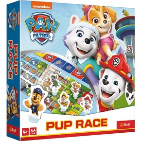 PSI PATROL Gra Rodzinna PUP RACE Psi Wyścig Paw Patrol 4+ Trefl 02579