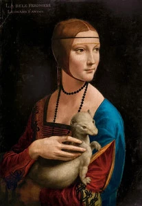 PUZZLE 1000 UKŁADANKA OBRAZ ART DAMA Z ŁASICZKĄ LEONARDO DA VINCI 9+ CASTOR